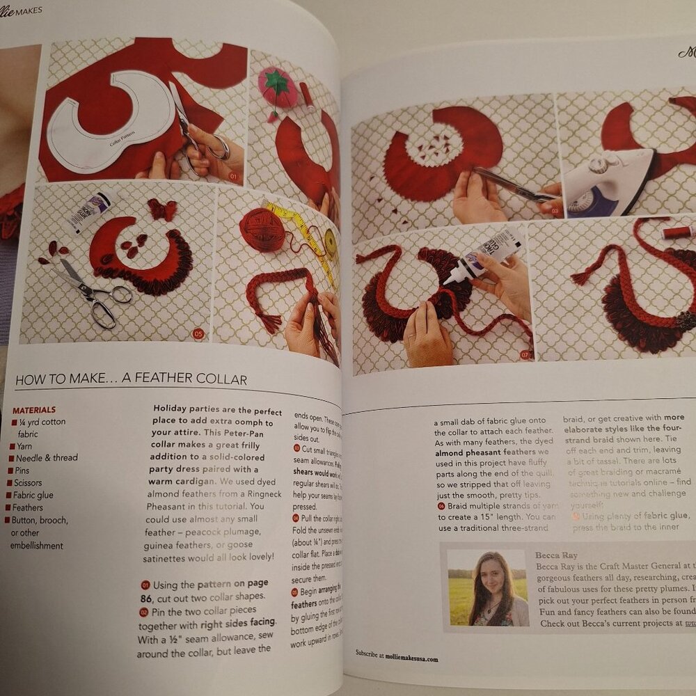 Issue 7 Mollie Makes December 2014 UK Magazine US Edition Winter Maryanne Moodie - Picture 7 of 12